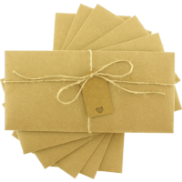 dikdörtgen - Etiketli & İpli Kraft